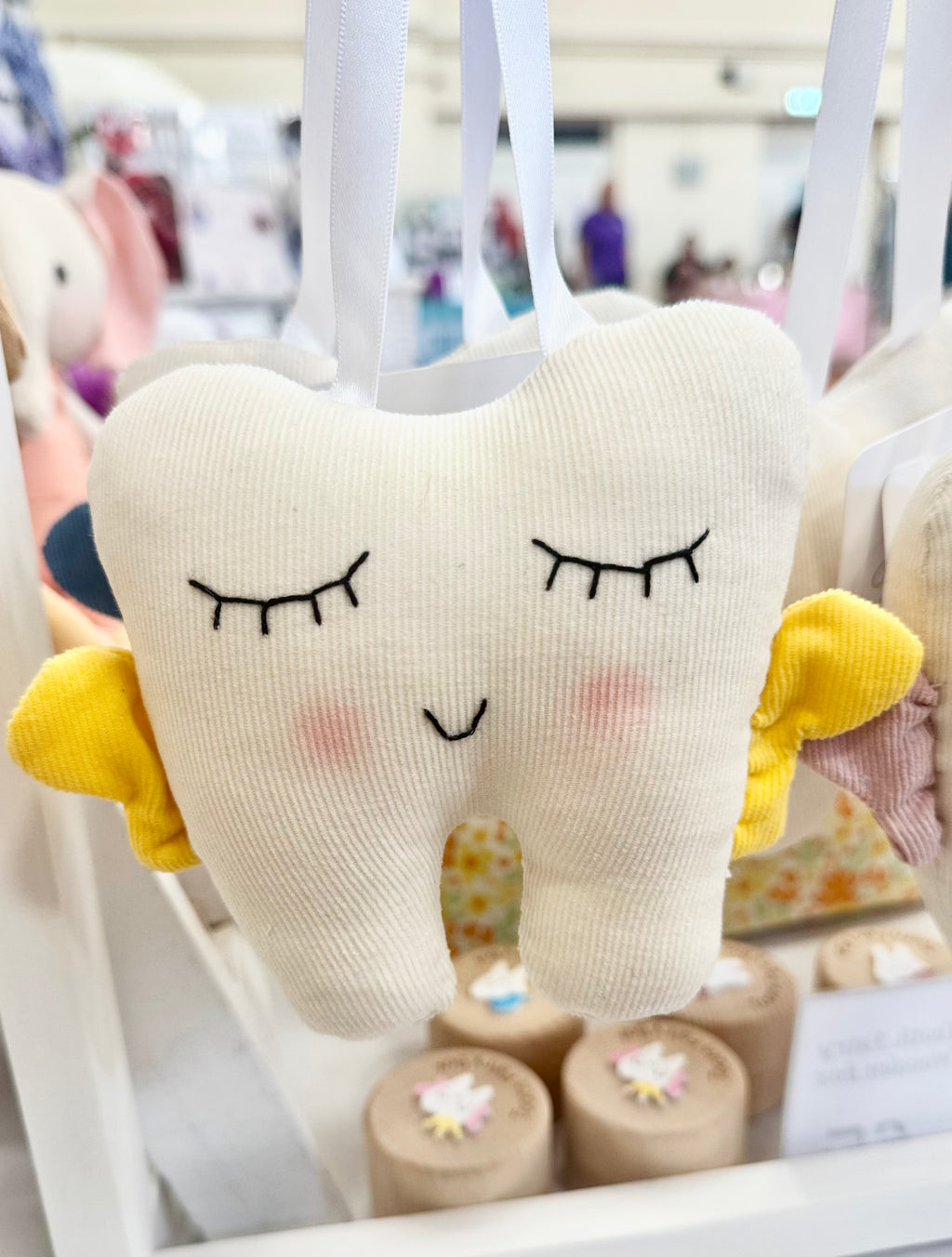Tooth fairy pillow - yellow
