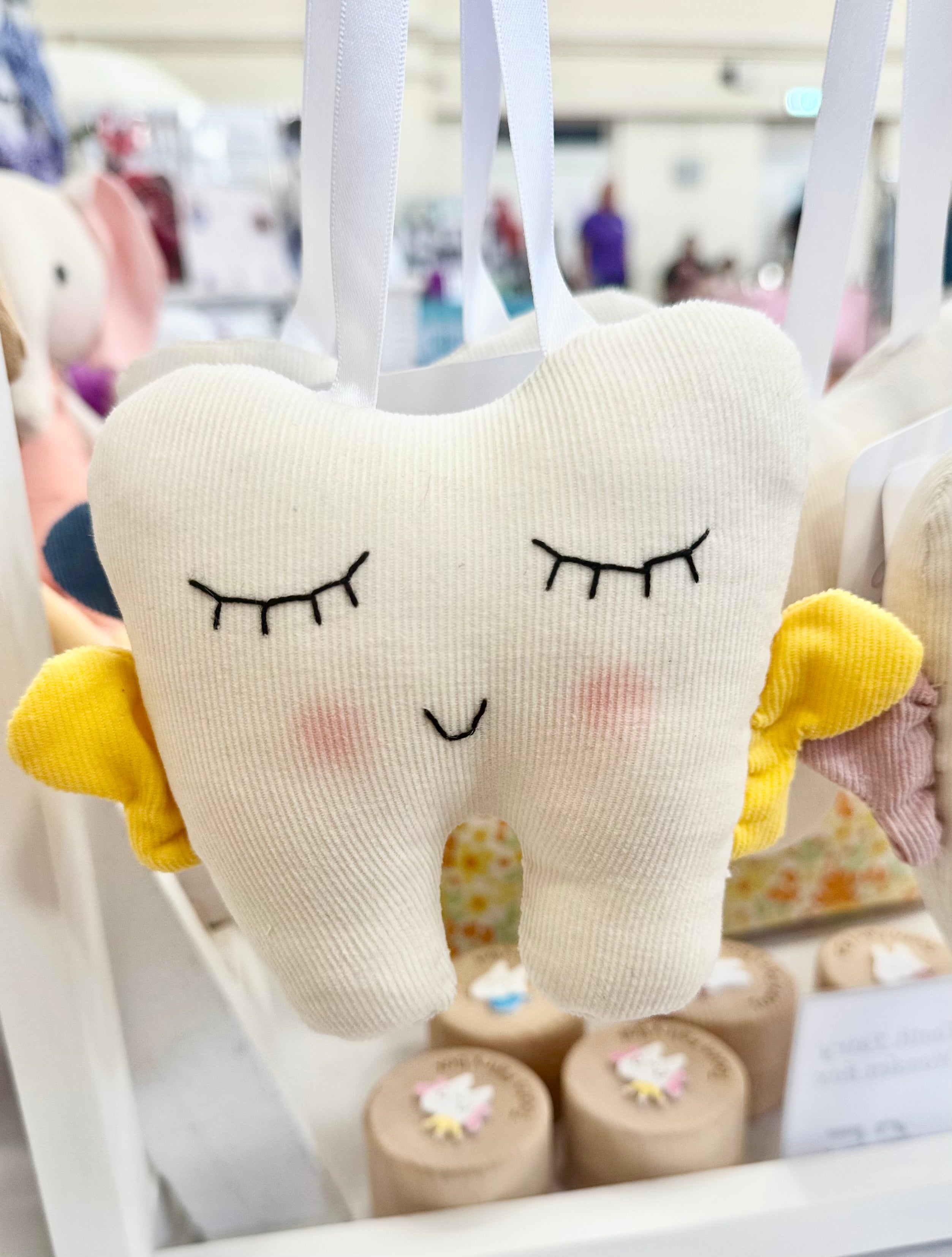 Tooth fairy pillow - yellow