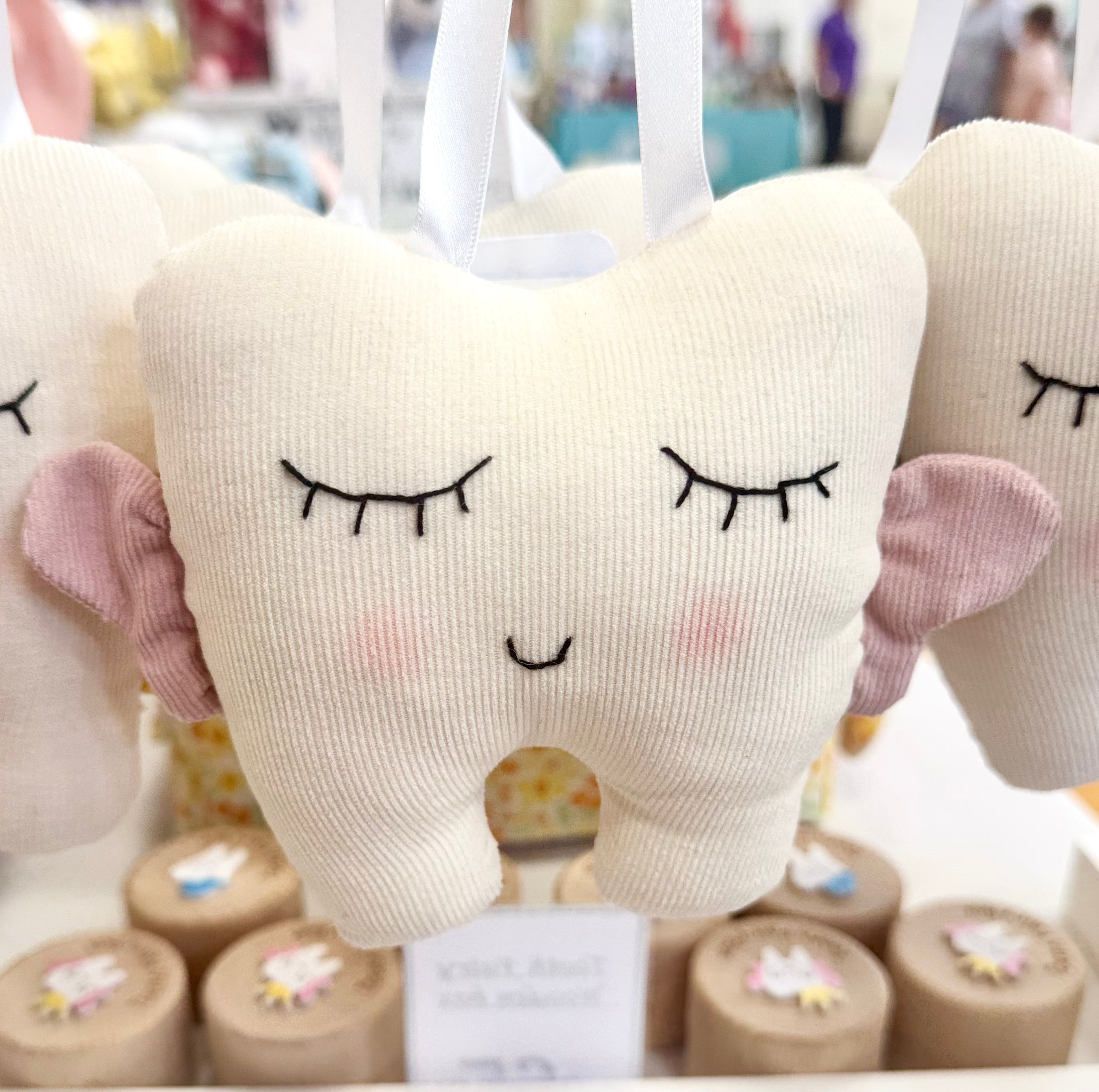 Tooth fairy pillow - light pink