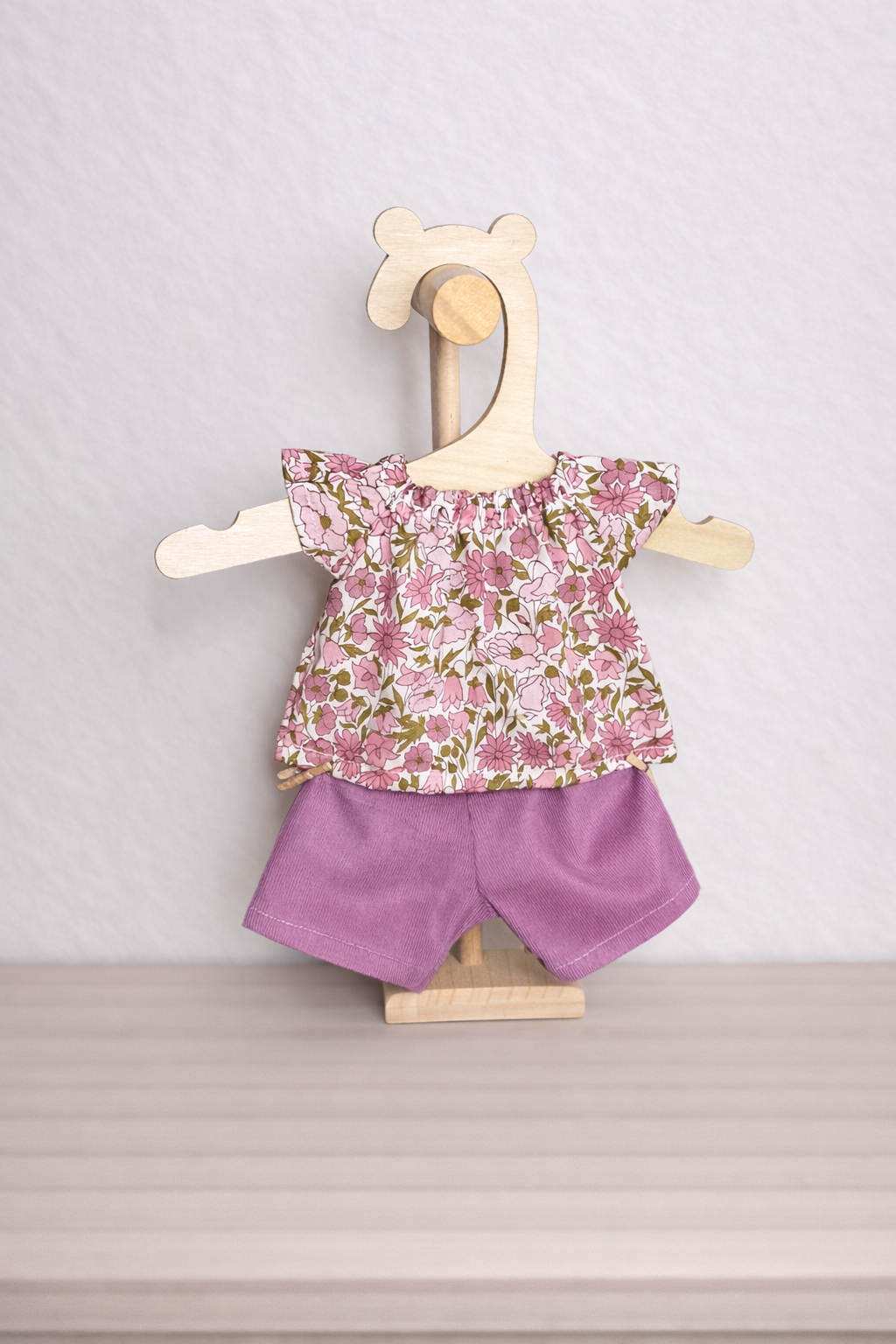 Pink Ditsy Top and Shorts